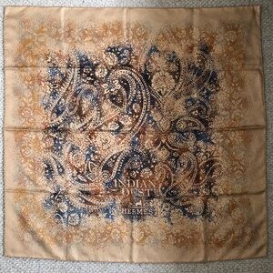 Hermès Indian Dust Silk Scarf